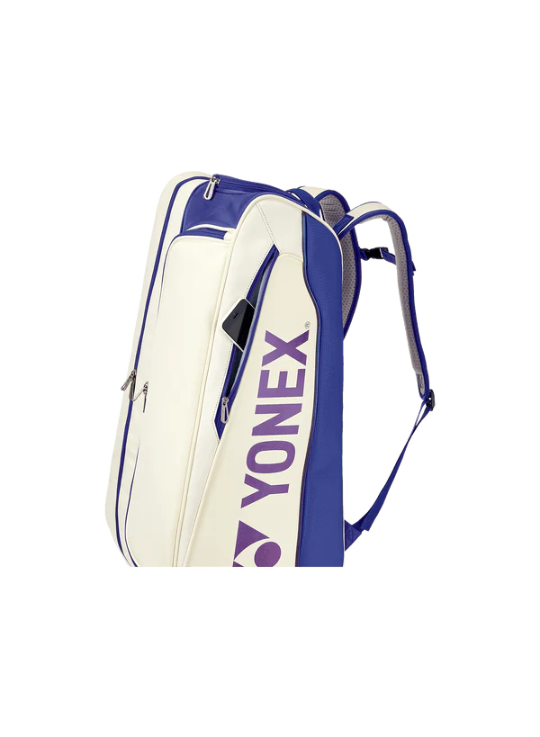 Yonex Expert 6 Racquet Bag (White/Deep Blue) - Image 7